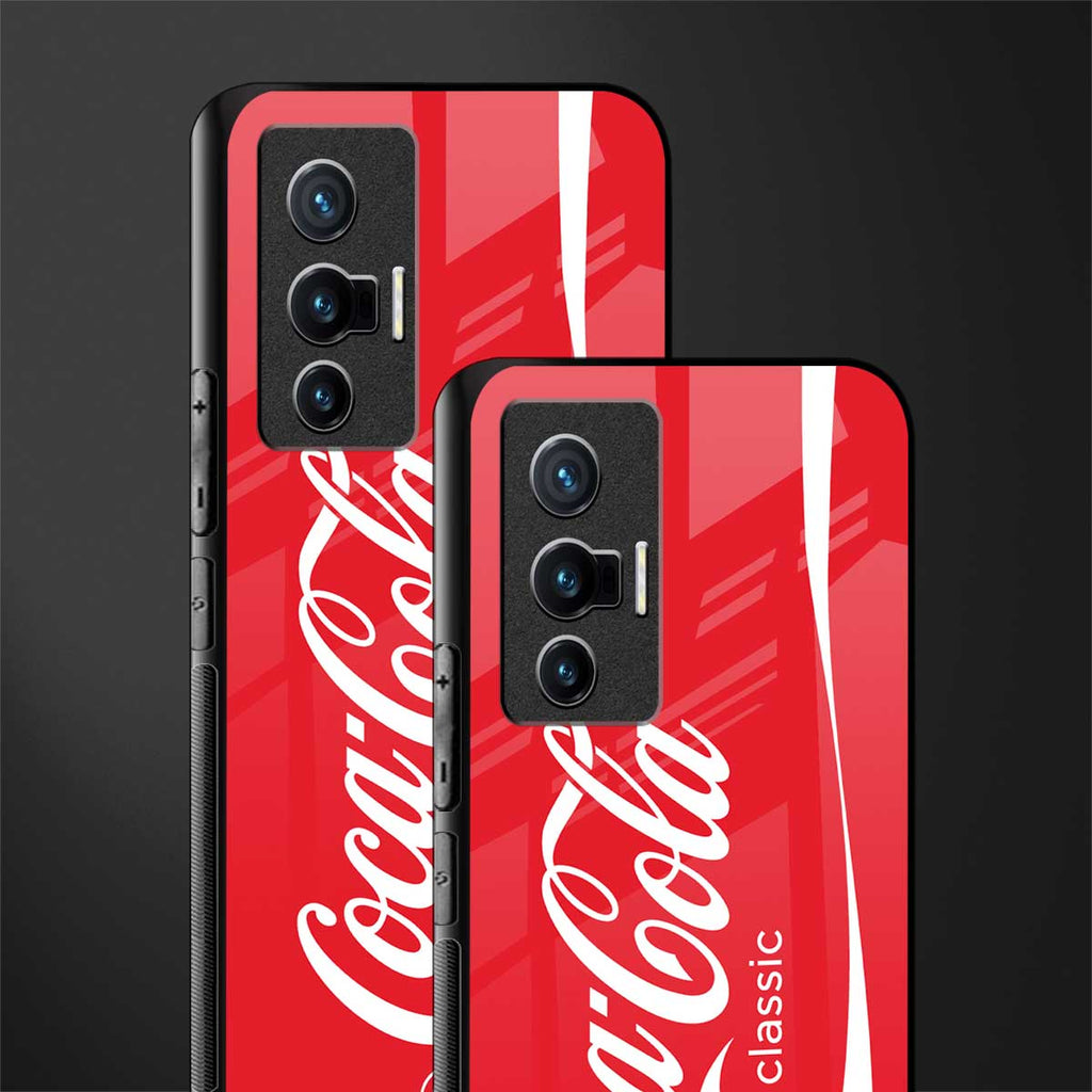 coca cola classic glass case for vivo x70 image-2