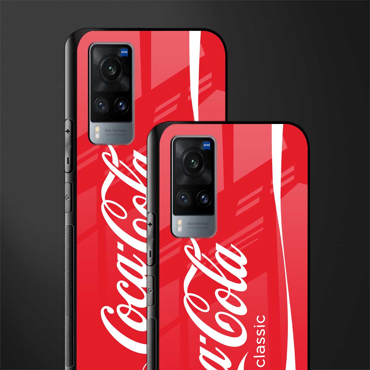 coca cola classic glass case for vivo x60 image-2