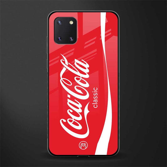 coca cola classic glass case for samsung a81 image