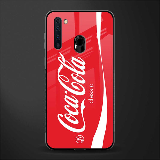 coca cola classic glass case for samsung a21 image