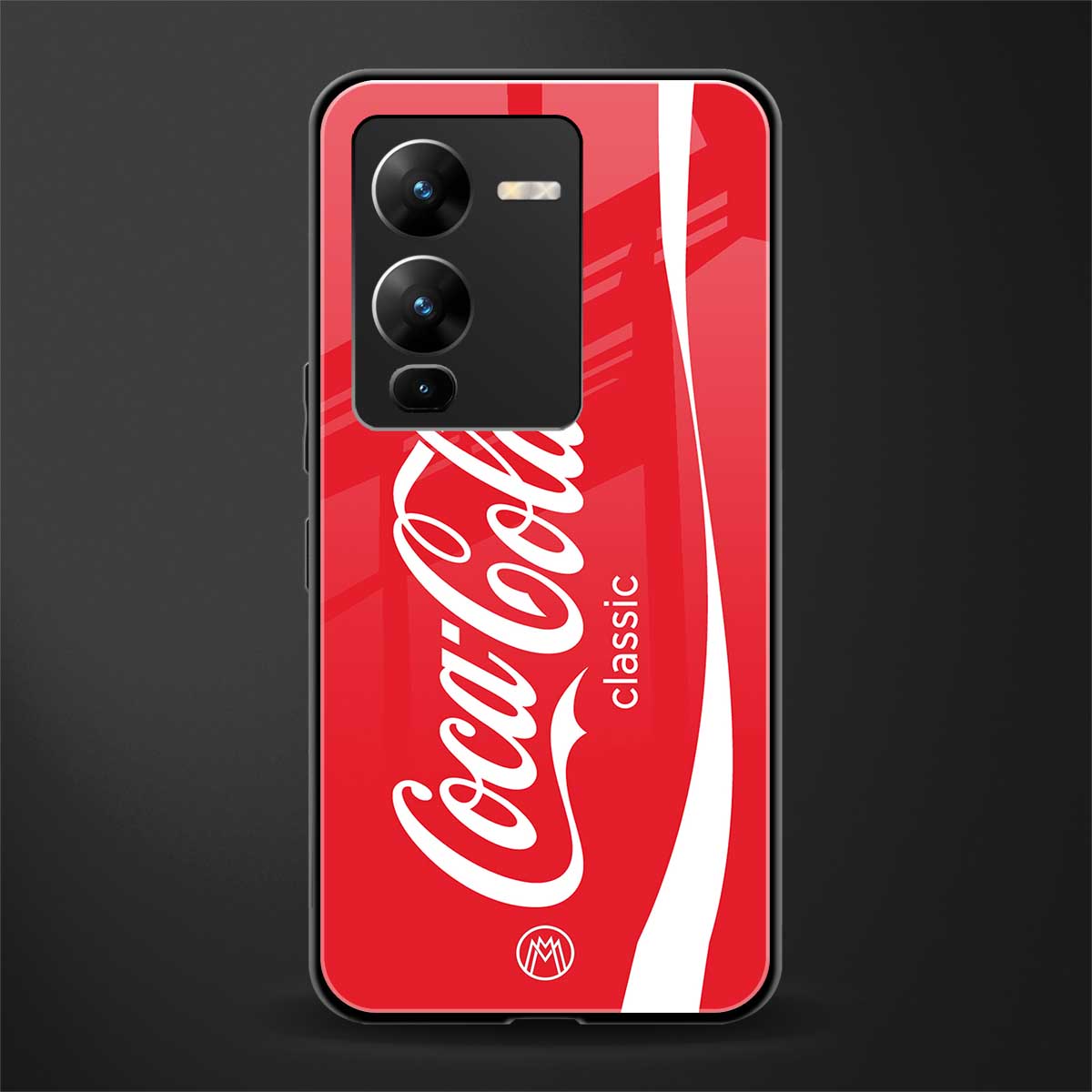 coca cola classic back phone cover | glass case for vivo v25 pro 5g