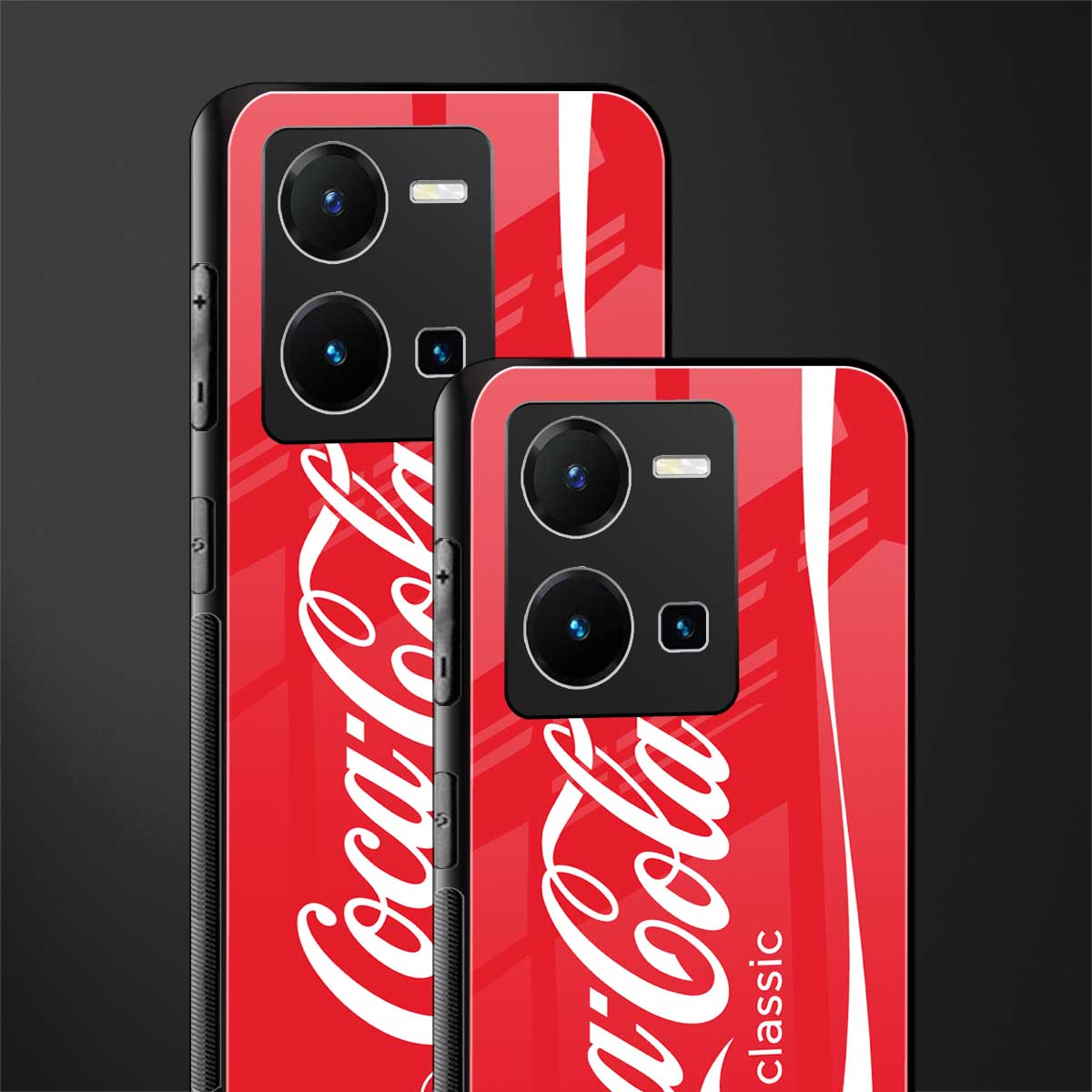 coca cola classic back phone cover | glass case for vivo y35 4g