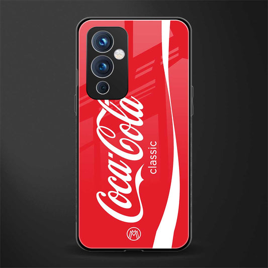 coca cola classic back phone cover | glass case for oneplus 9