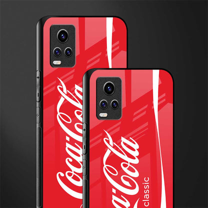 coca cola classic back phone cover | glass case for vivo v21e 4g