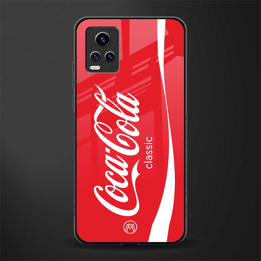 coca cola classic back phone cover | glass case for vivo v21e 4g