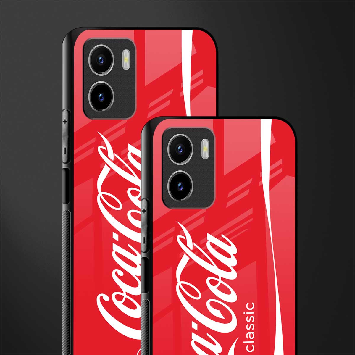 coca cola classic back phone cover | glass case for vivo y72