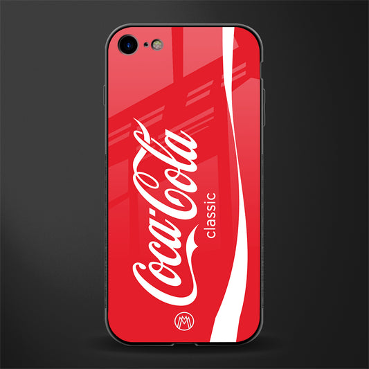 coca cola classic glass case for iphone 8 image