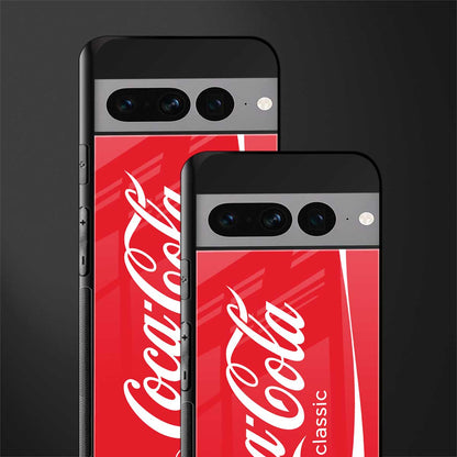 coca cola classic back phone cover | glass case for google pixel 7 pro