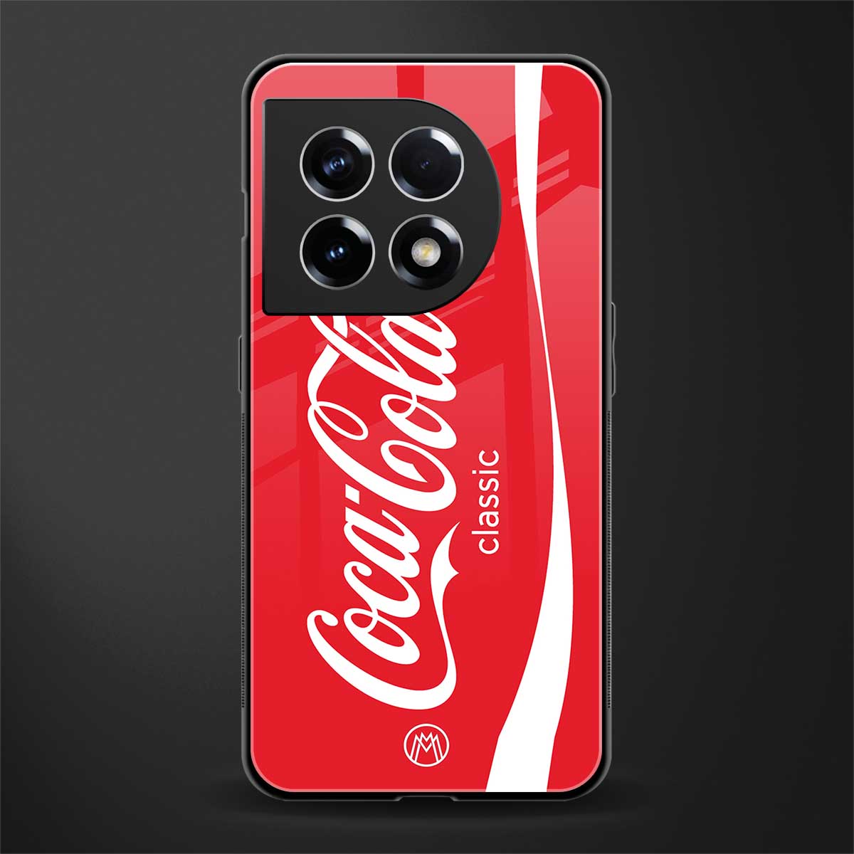 coca cola classic back phone cover | glass case for oneplus 11