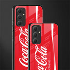 coca cola classic back phone cover | glass case for samsung galaxy a54 5g