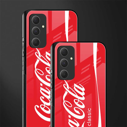 coca cola classic back phone cover | glass case for samsung galaxy a54 5g
