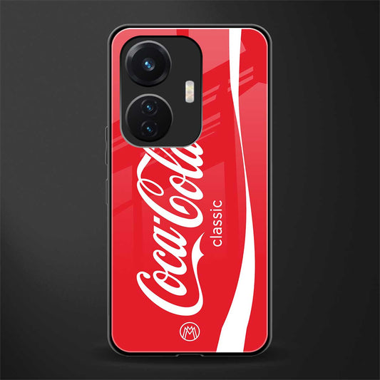 coca cola classic back phone cover | glass case for vivo t1 44w 4g
