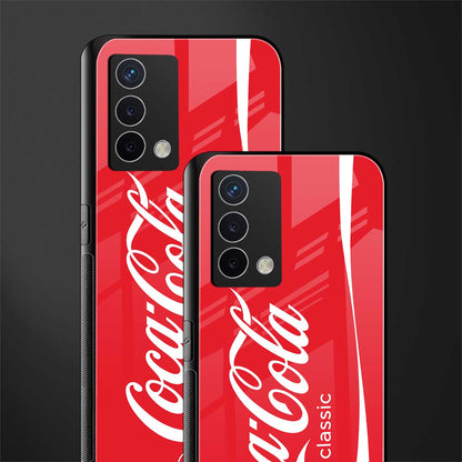 coca cola classic back phone cover | glass case for oppo a74 4g