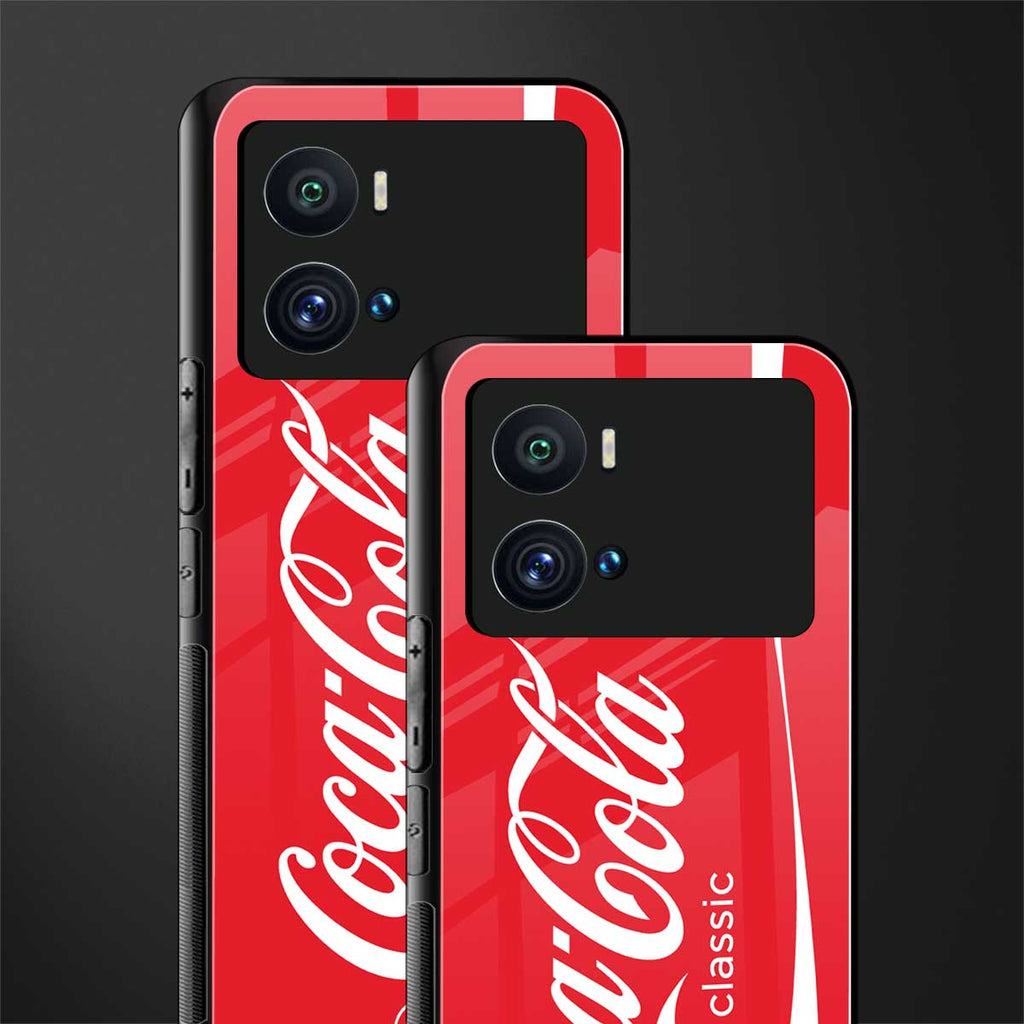 coca cola classic back phone cover | glass case for iQOO 9 Pro