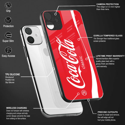 coca cola classic back phone cover | glass case for oppo f21 pro 4g