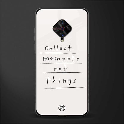 collect moments not things glass case for vivo s1 pro image