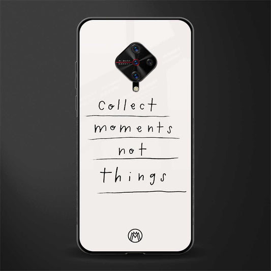 collect moments not things glass case for vivo s1 pro image