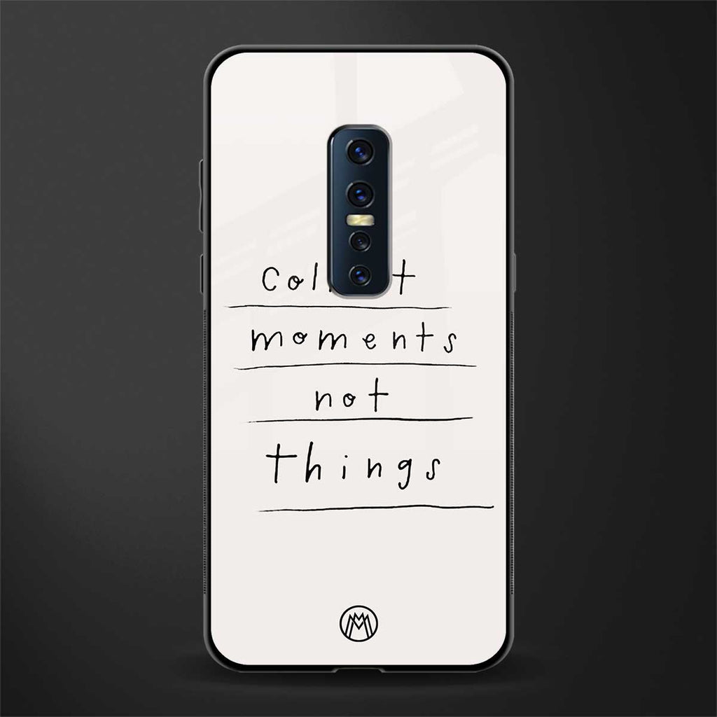 collect moments not things glass case for vivo v17 pro image