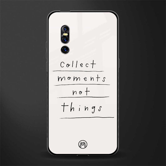 collect moments not things glass case for vivo v15 pro image