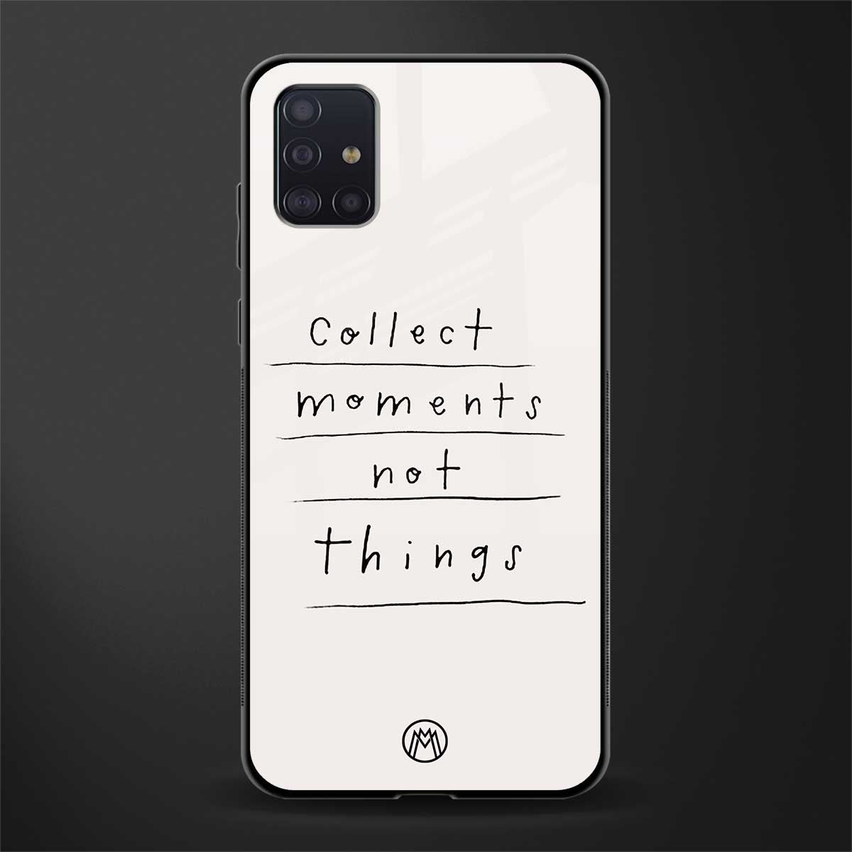 collect moments not things glass case for samsung galaxy a71 image