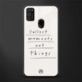 collect moments not things glass case for samsung galaxy m21 image