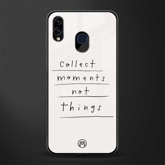 collect moments not things glass case for samsung galaxy a20 image