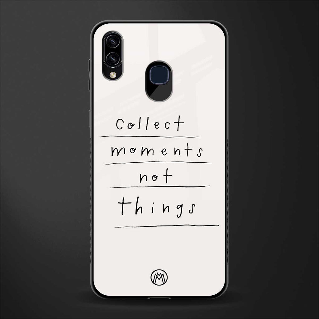 collect moments not things glass case for samsung galaxy m10s image