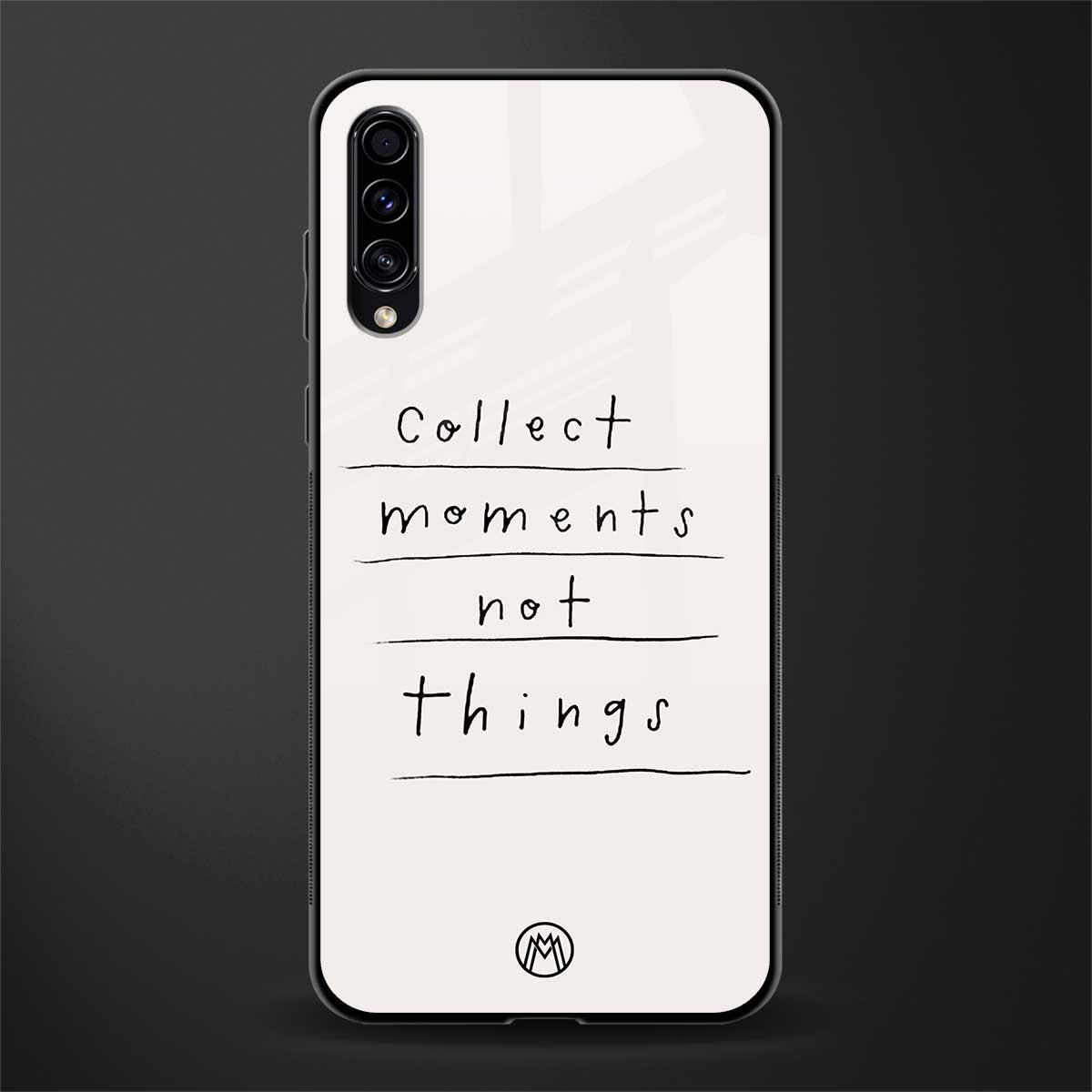 collect moments not things glass case for samsung galaxy a70 image