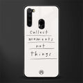 collect moments not things glass case for redmi note 8 image
