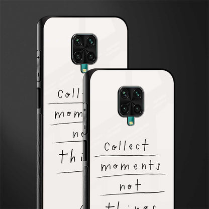 collect moments not things glass case for redmi note 9 pro max image-2