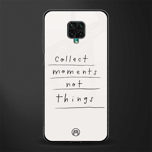 collect moments not things glass case for poco m2 pro image