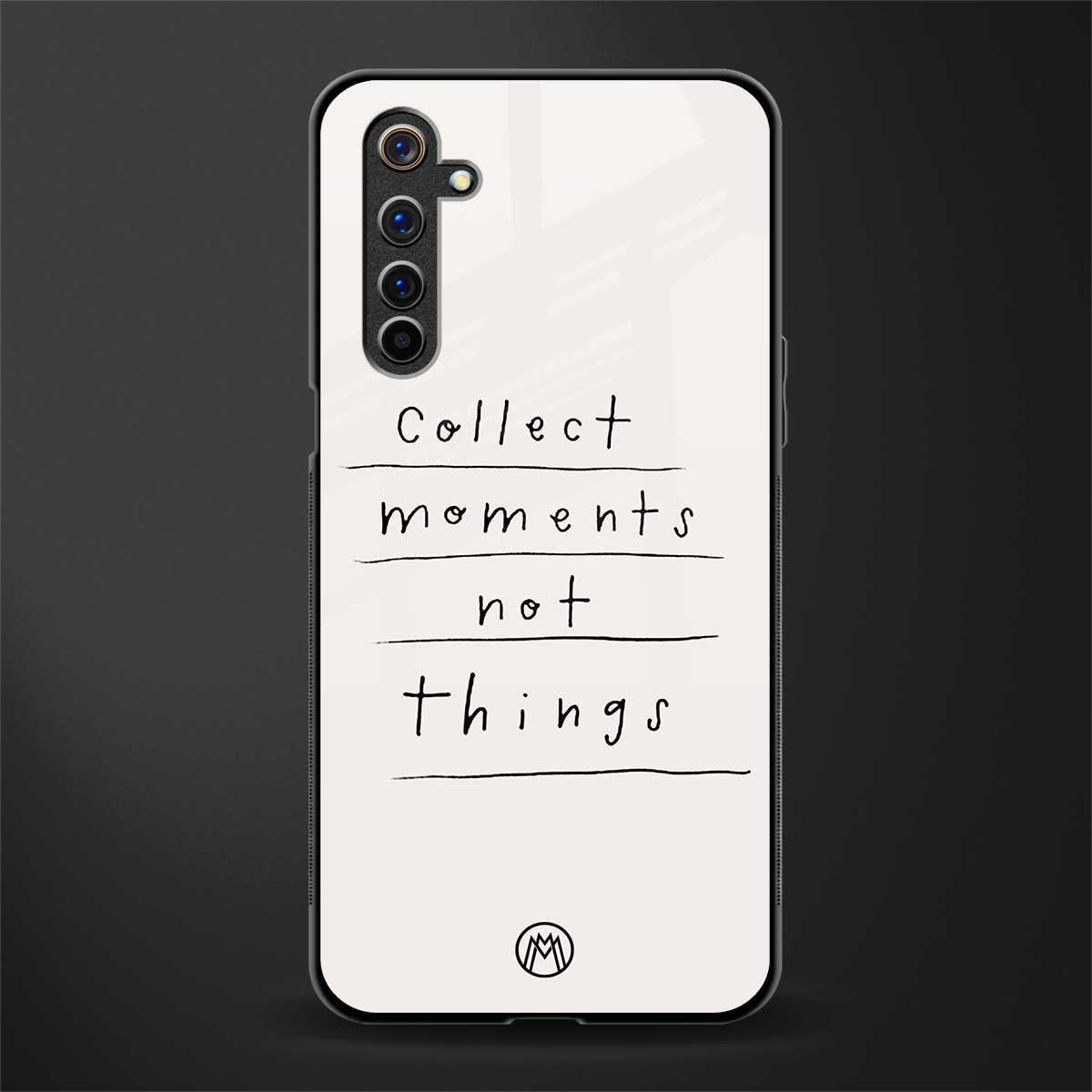 collect moments not things glass case for realme 6 image
