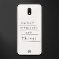 collect moments not things glass case for redmi 8a image