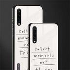 collect moments not things glass case for mi a3 redmi a3 image-2