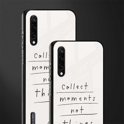 collect moments not things glass case for mi a3 redmi a3 image-2