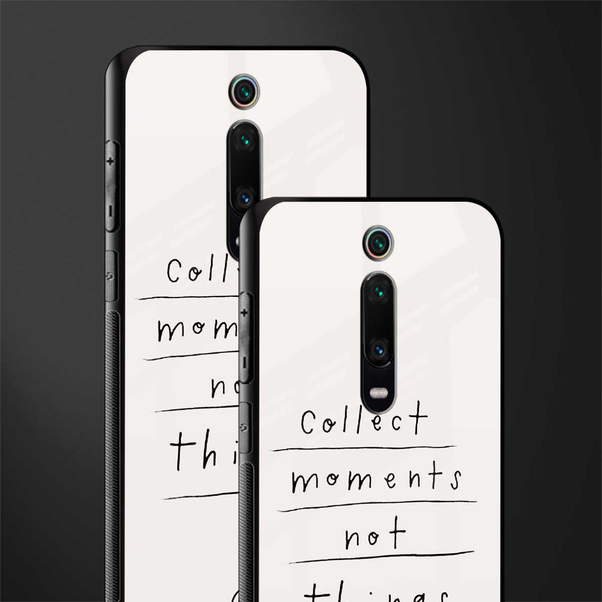 collect moments not things glass case for redmi k20 image-2