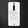 collect moments not things glass case for redmi k20 pro image