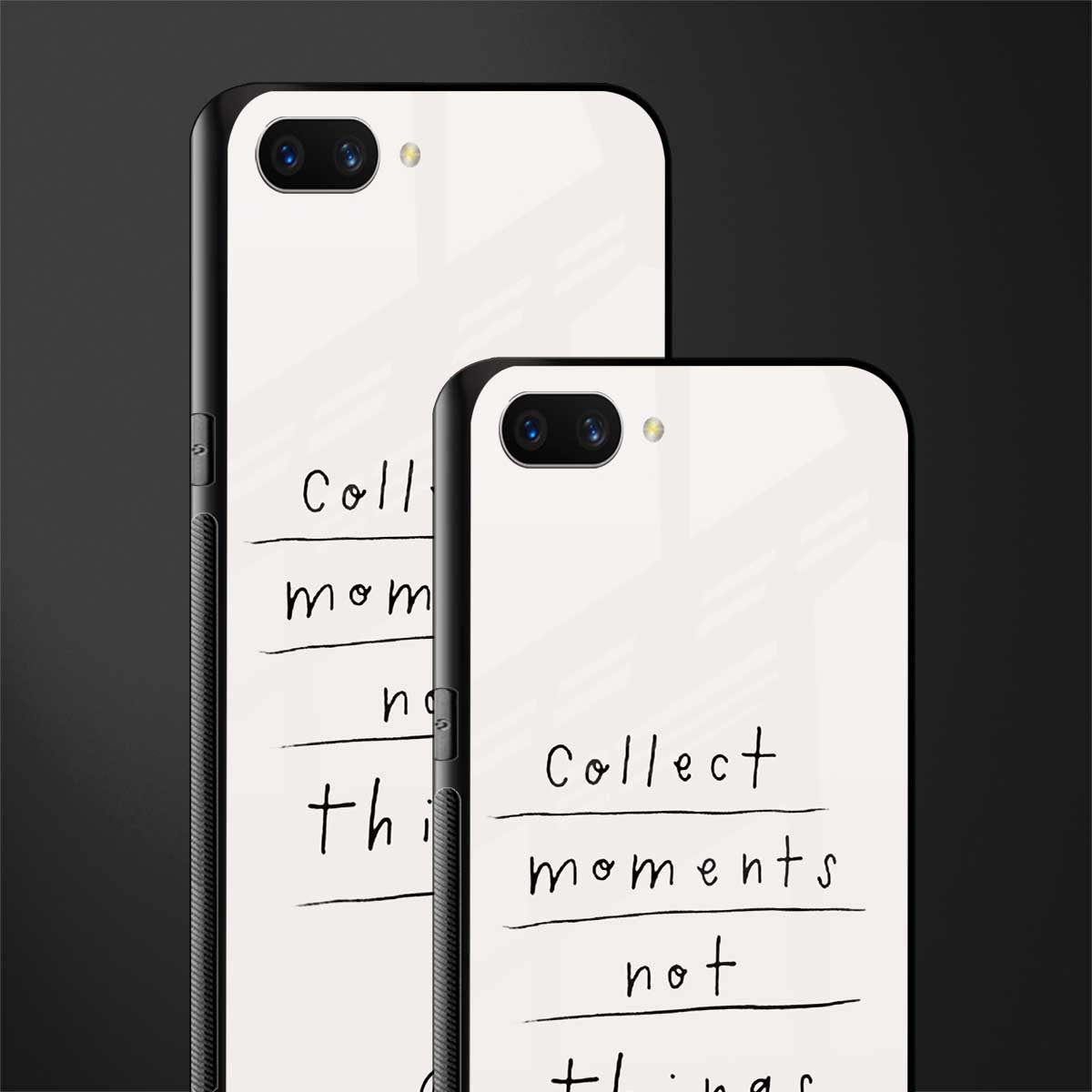 collect moments not things glass case for oppo a3s image-2