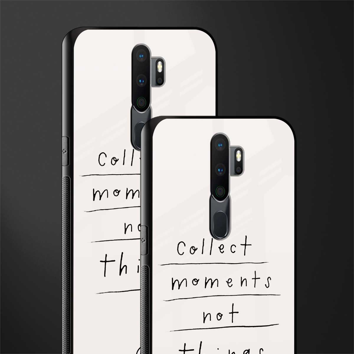 collect moments not things glass case for oppo a5 2020 image-2