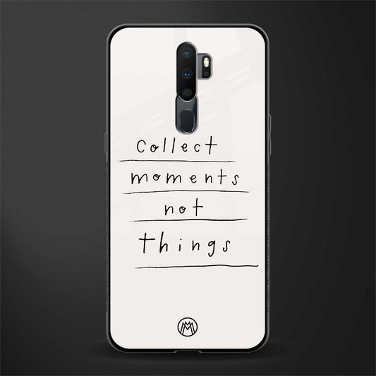 collect moments not things glass case for oppo a5 2020 image