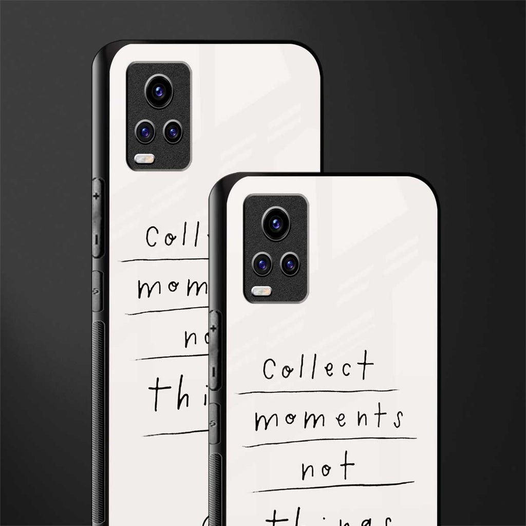 collect moments not things back phone cover | glass case for vivo y73