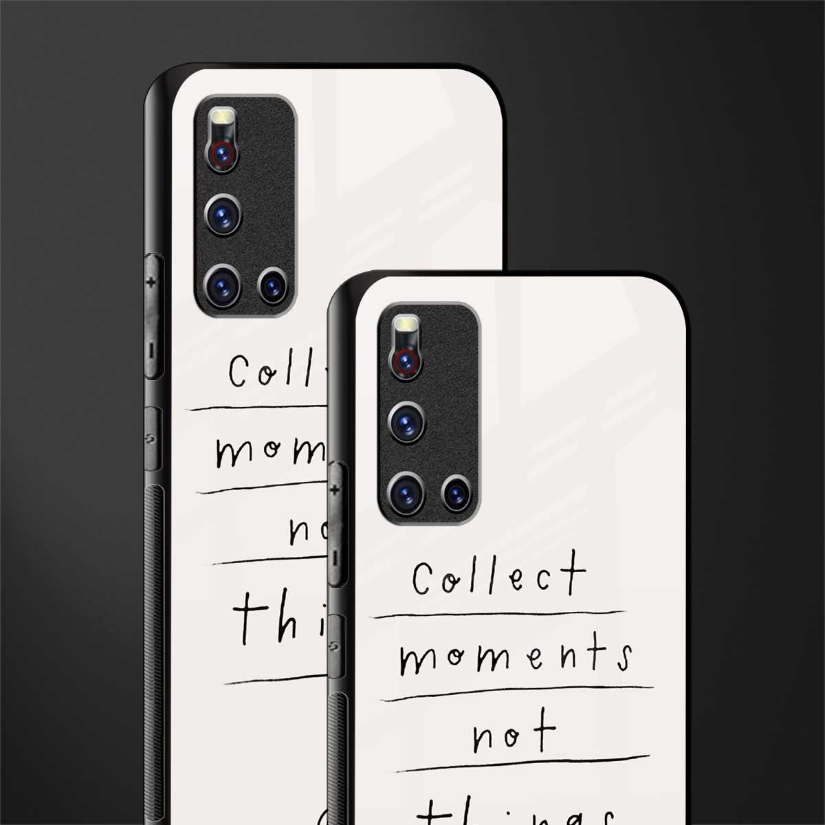 collect moments not things glass case for vivo v19 image-2