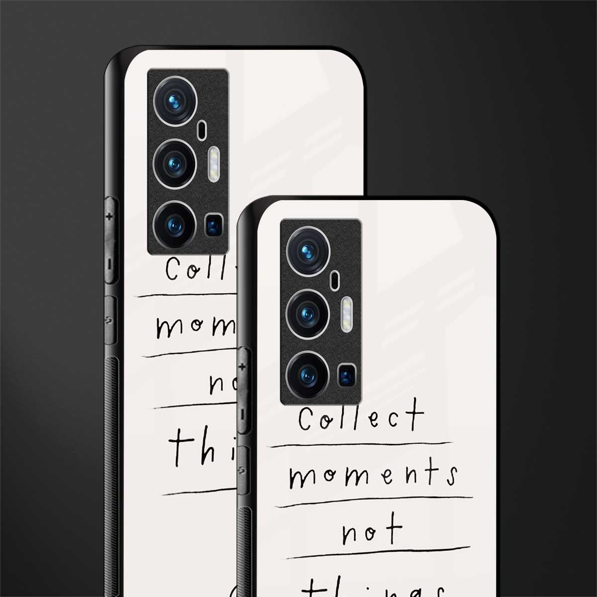 collect moments not things glass case for vivo x70 pro plus image-2