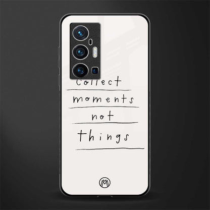 collect moments not things glass case for vivo x70 pro plus image