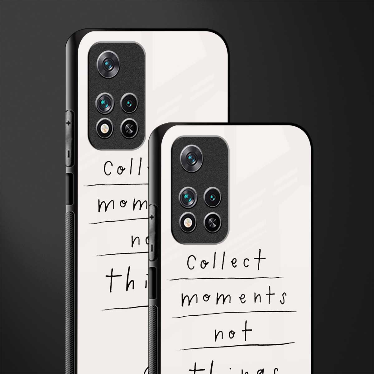 collect moments not things glass case for poco m4 pro 5g image-2
