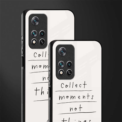 collect moments not things glass case for poco m4 pro 5g image-2