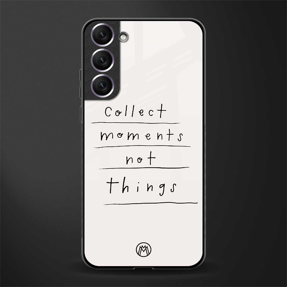 collect moments not things glass case for samsung galaxy s22 5g image