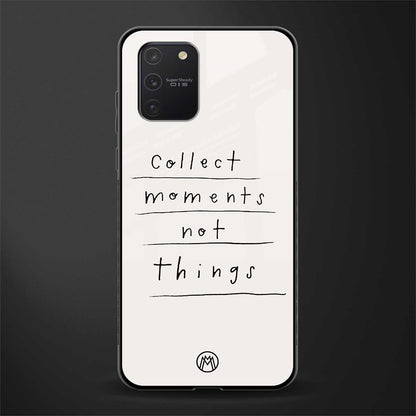 collect moments not things glass case for samsung galaxy a91 image