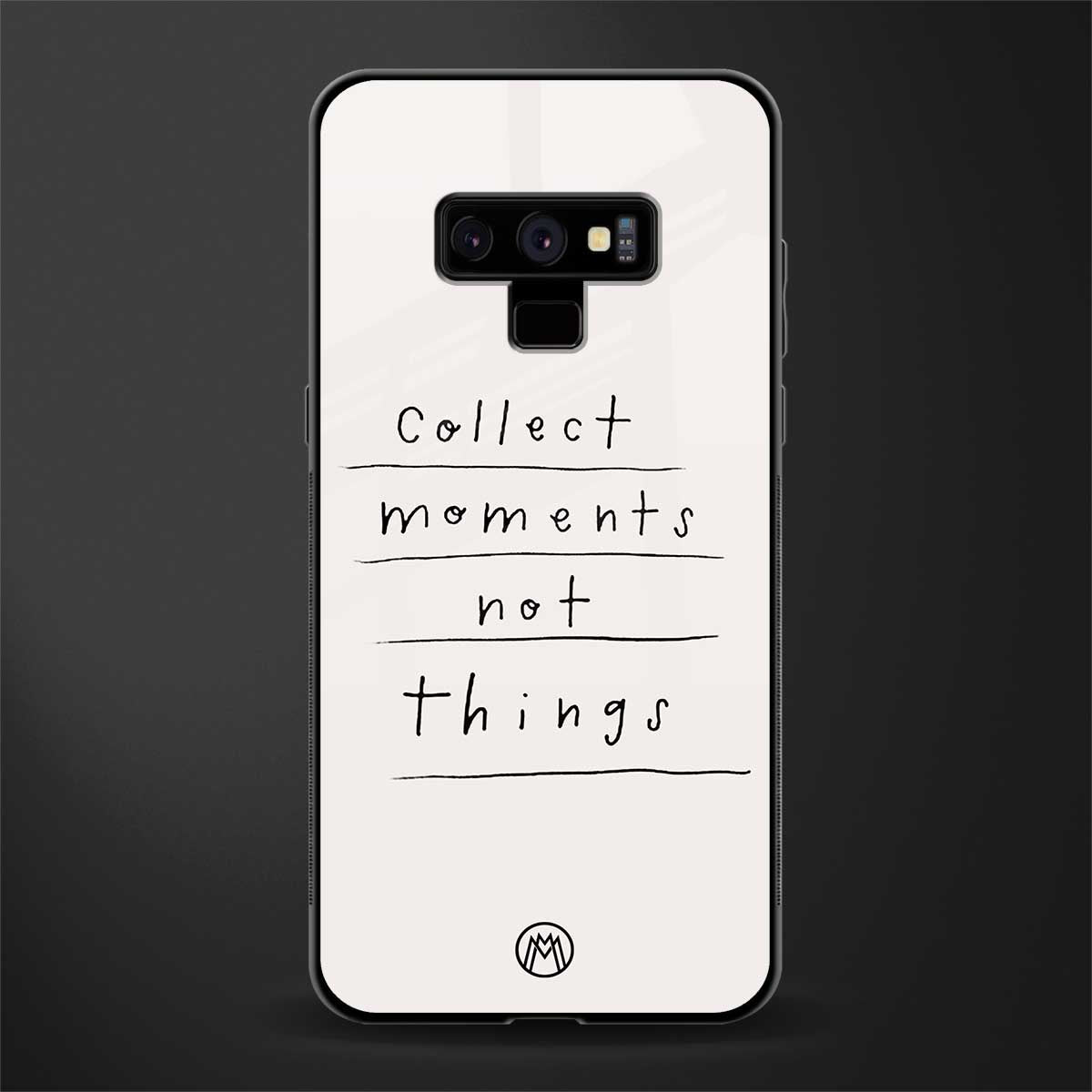 collect moments not things glass case for samsung galaxy note 9 image