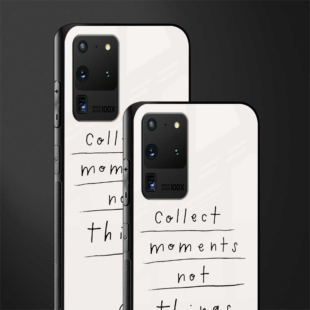 collect moments not things glass case for samsung galaxy s20 ultra image-2